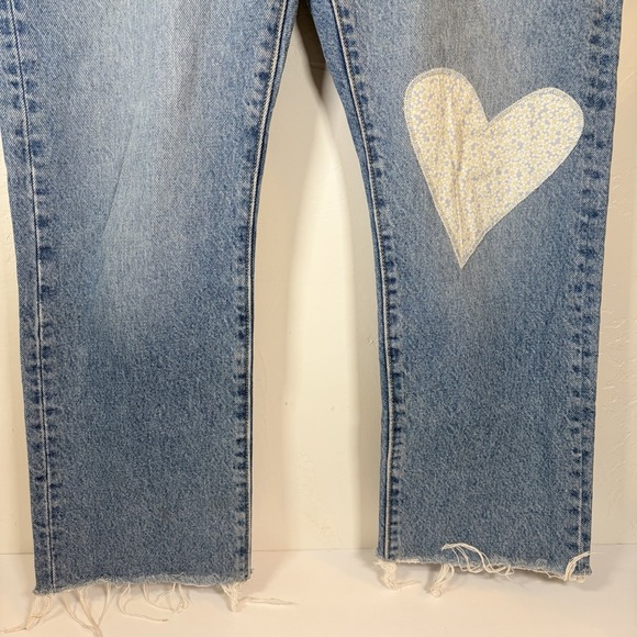 NWOT Levi's Womens 27x30 501 Limited Edition Jeans 150th Anniversary Heart Patch - Picture 5 of 11